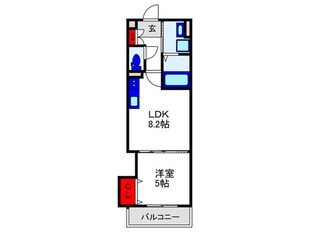 クリエオーレ箕輪の物件間取画像